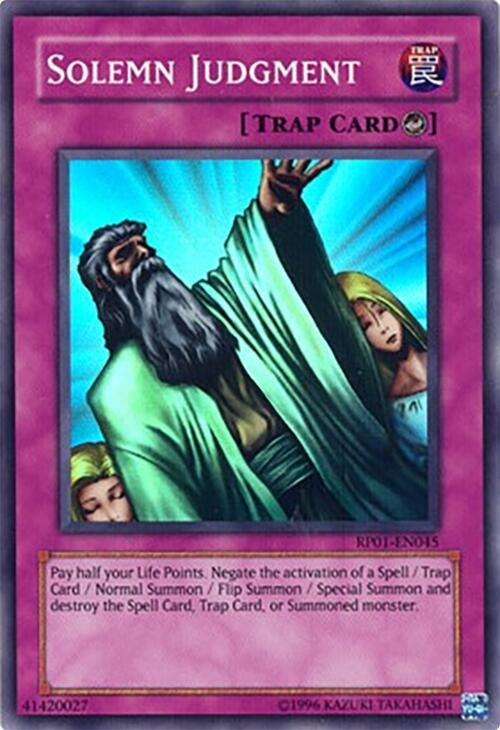 Image for Solemn Judgment (RP01-EN045) (RP01) - YuGiOh