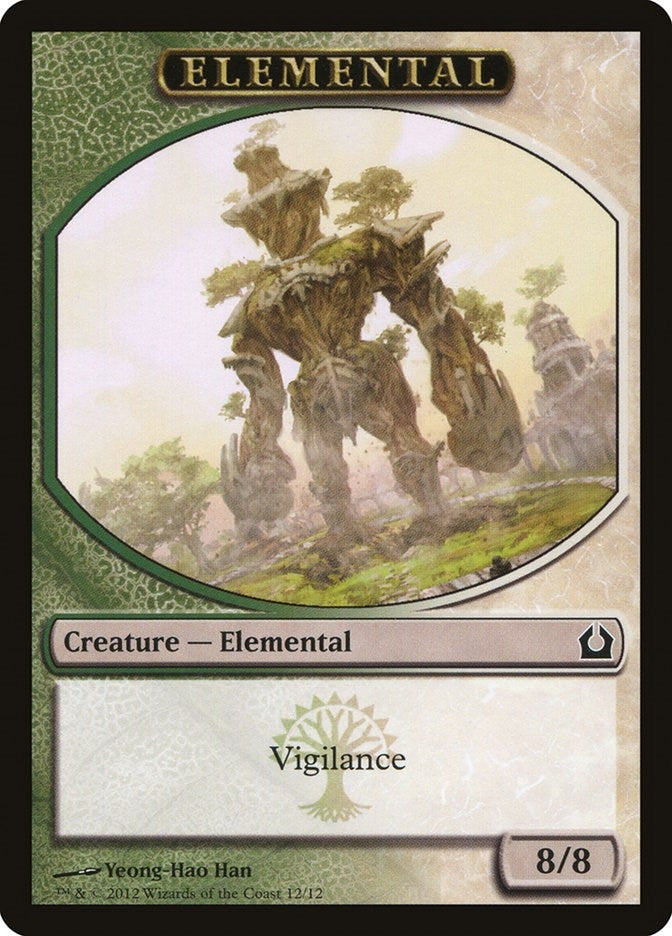Image for Elemental Token (Green/White) (12) (Return to Ravnica) - Magic: The Gathering