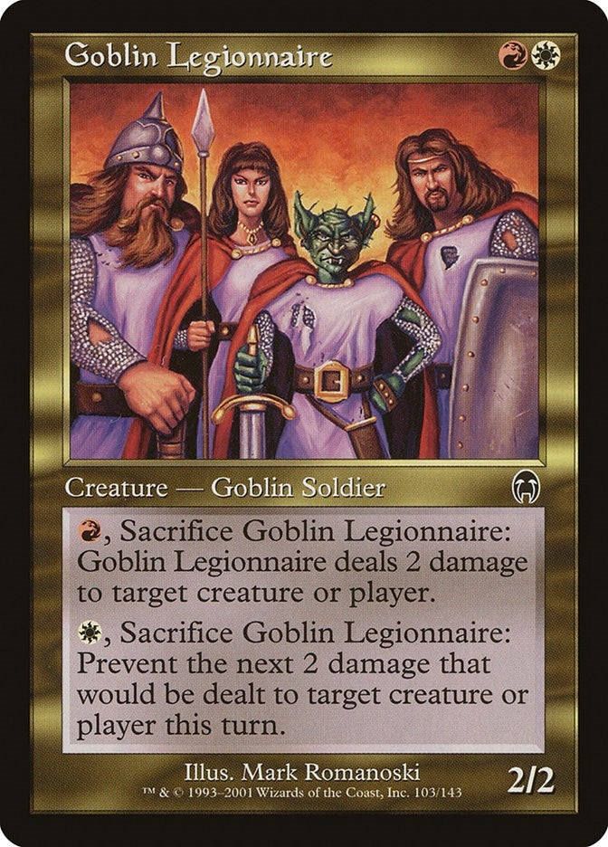 Image for Goblin Legionnaire (103) (Apocalypse) - Magic: The Gathering