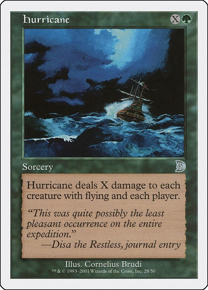 Image for Hurricane (28) (Deckmasters Garfield vs Finkel) - Magic: The Gathering