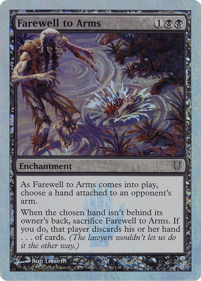 Image for Farewell to Arms (Alternate Foil) (56) (Unhinged) - Magic: The Gathering