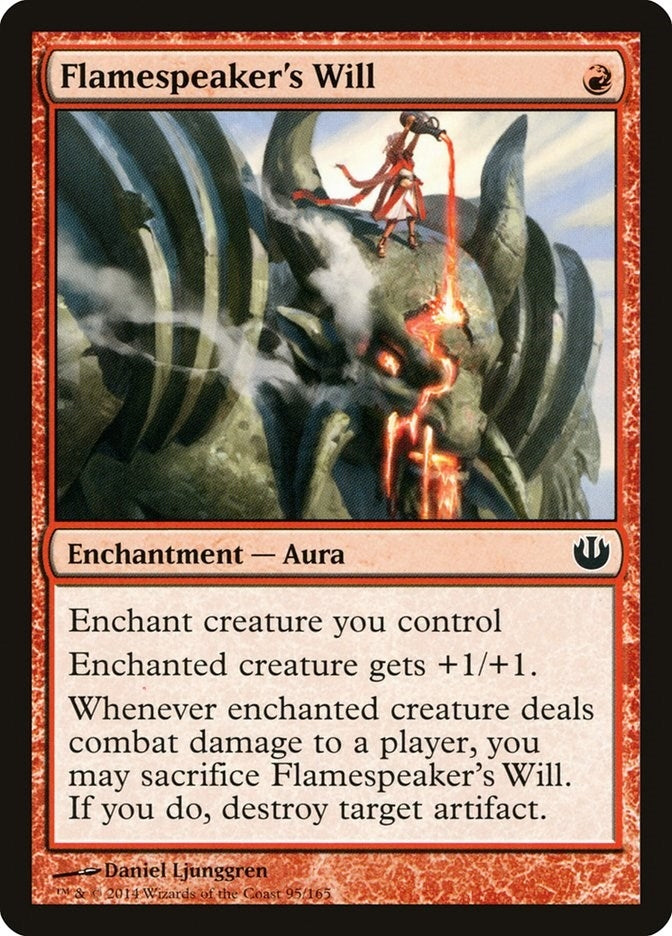 Image for Flamespeaker's Will (95) (Journey Into Nyx) - Magic: The Gathering