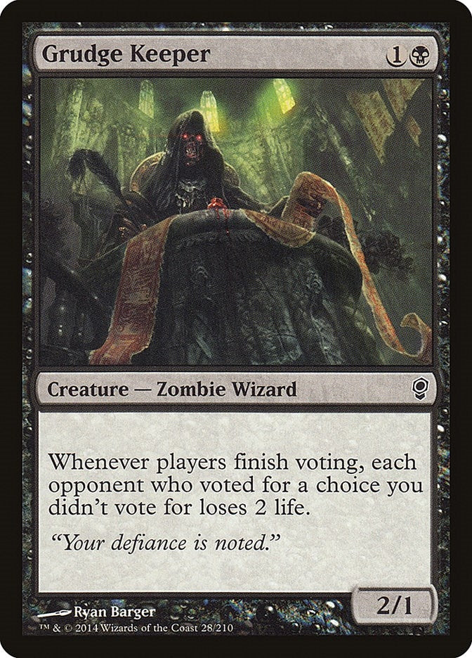 Image for Grudge Keeper (28) (Conspiracy) - Magic: The Gathering