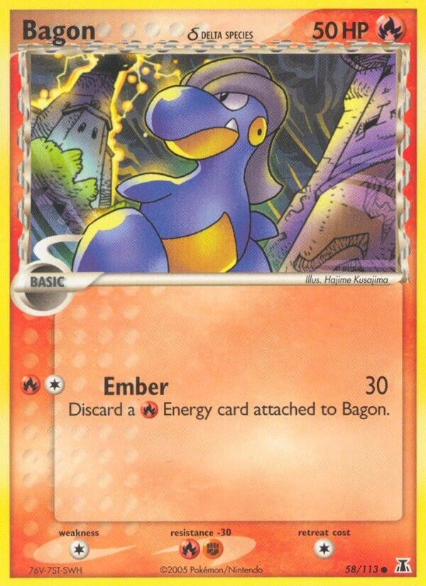 Image for Bagon - 058/113 (Delta Species) (58/113) (DS) - Pokemon