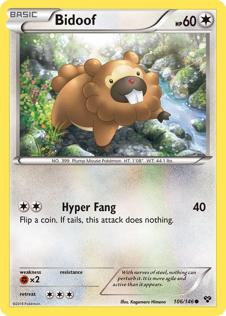 Image for Bidoof (106/146) (XY) - Pokemon
