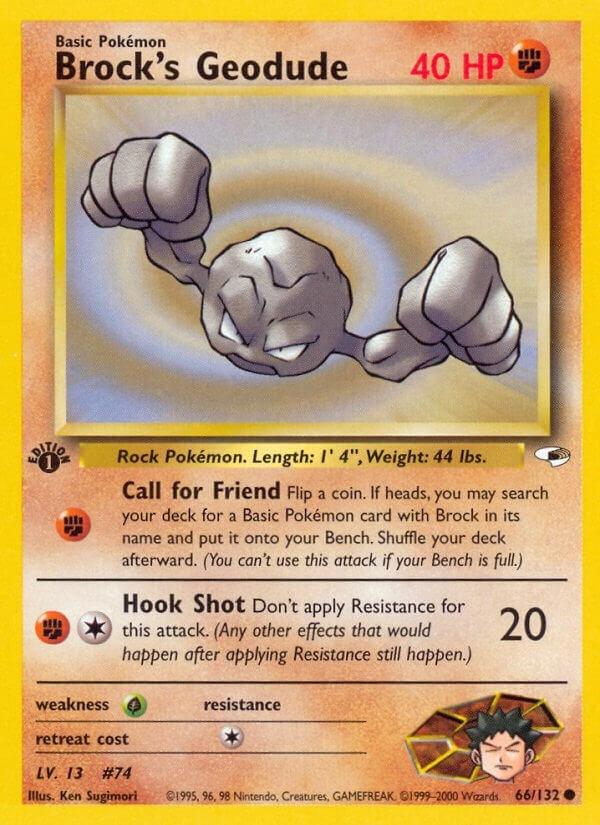Image for Brock's Geodude (66) (066/132) (G1) - Pokemon