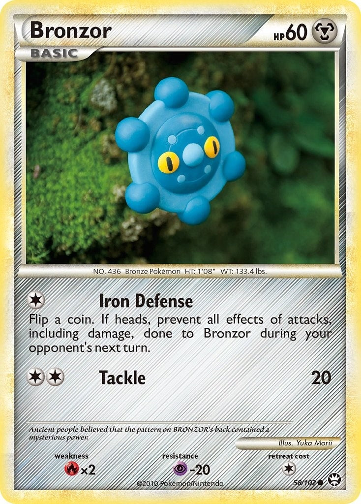 Image for Bronzor (58/102) (TM) - Pokemon