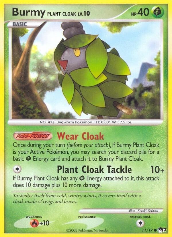 Image for Burmy Plant Cloak (011/017) (POP) - Pokemon