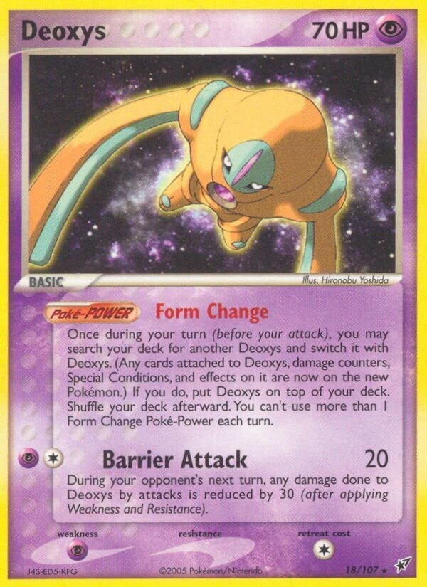 Image for Deoxys (Defense Forme) (18/107) (DX) - Pokemon