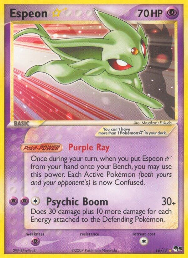 Image for Espeon Star (016/017) (POP) - Pokemon