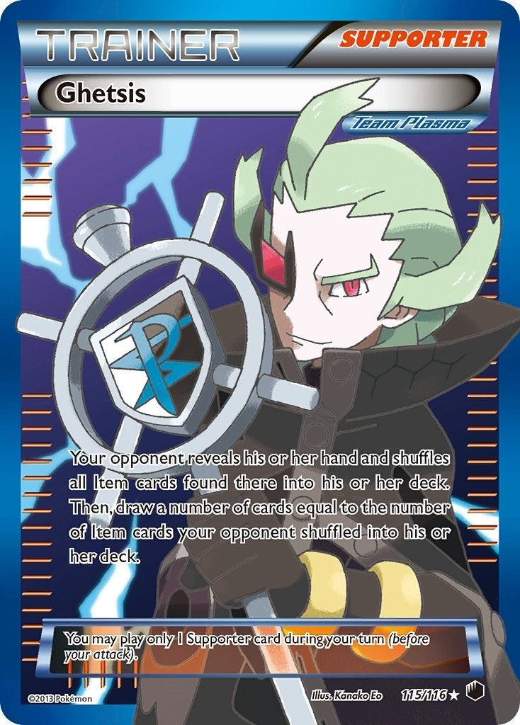 Image for Ghetsis (Team Plasma) (Full Art) (115/116) (PLF) - Pokemon