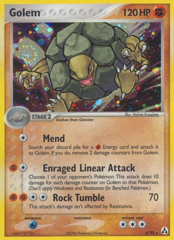 Image for Golem (6/92) (LM) - Pokemon