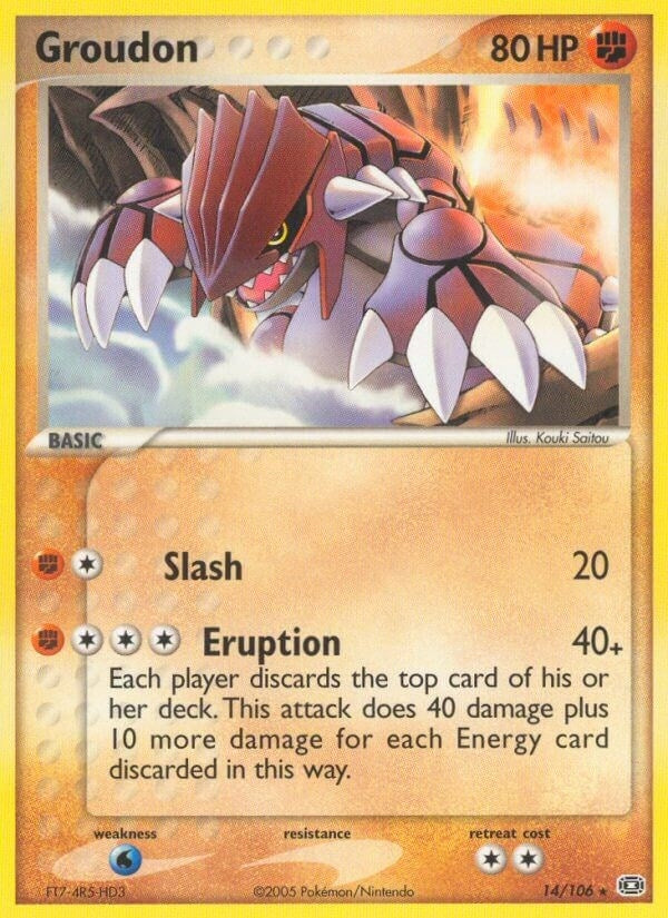 Image for Groudon (14/106) (EM) - Pokemon