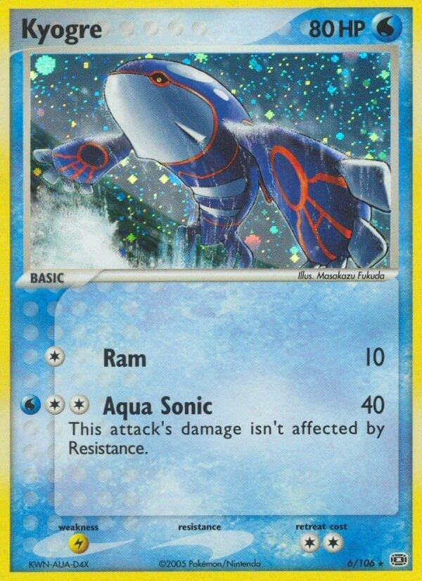 Image for Kyogre (6/106) (EM) - Pokemon