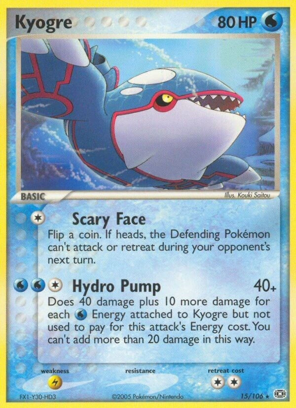 Image for Kyogre (15/106) (EM) - Pokemon
