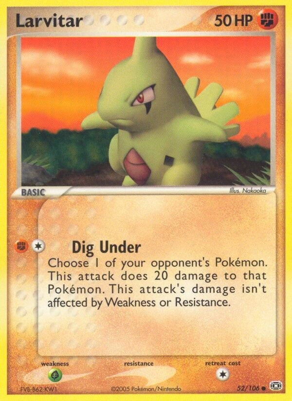 Image for Larvitar (52/106) (EM) - Pokemon