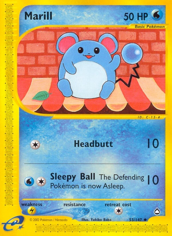 Image for Marill (053/147) (AQ) - Pokemon