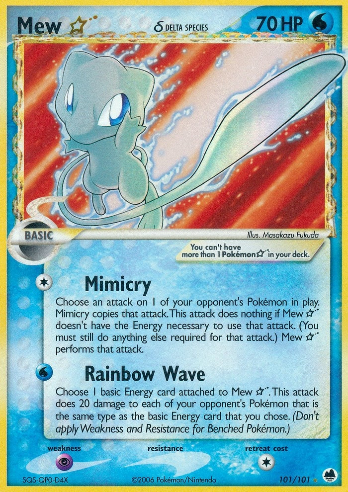 Image for Mew Star (Delta Species) (101/101) (DF) - Pokemon