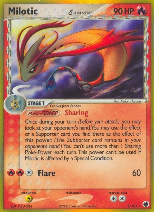 Image for Milotic (Delta Species) (5/101) (DF) - Pokemon