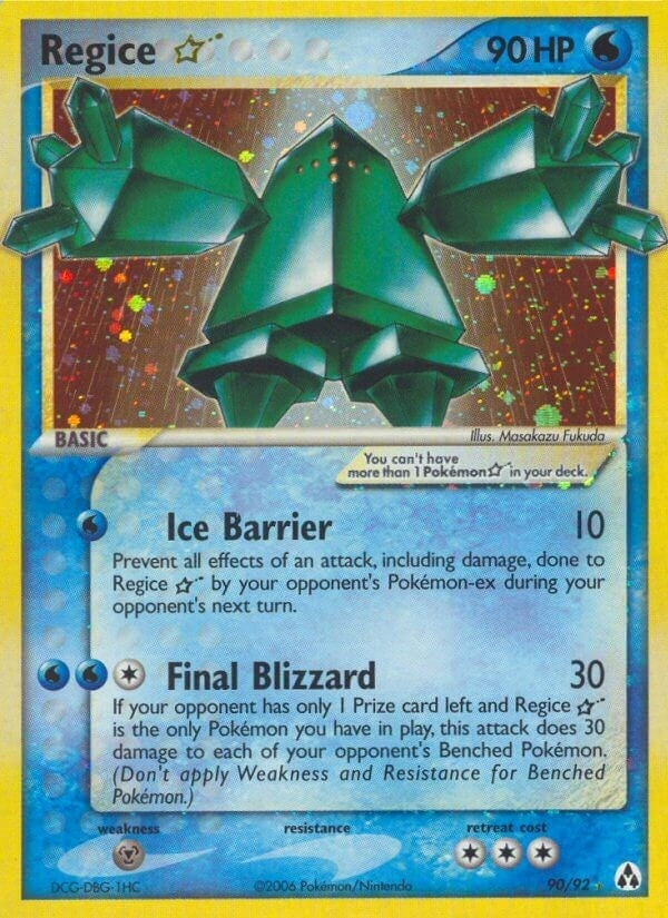 Image for Regice Star (90/92) (LM) - Pokemon