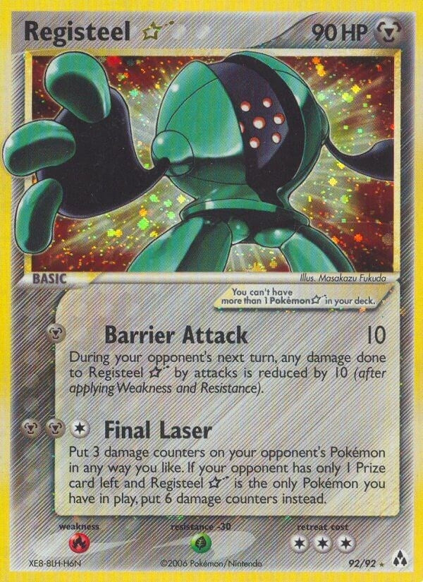 Image for Registeel Star (92/92) (LM) - Pokemon