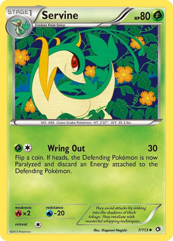 Image for Servine (7/113) (LTR) - Pokemon
