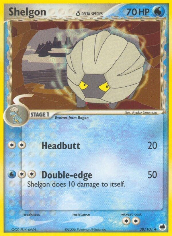 Image for Shelgon (Delta Species) (38/101) (DF) - Pokemon