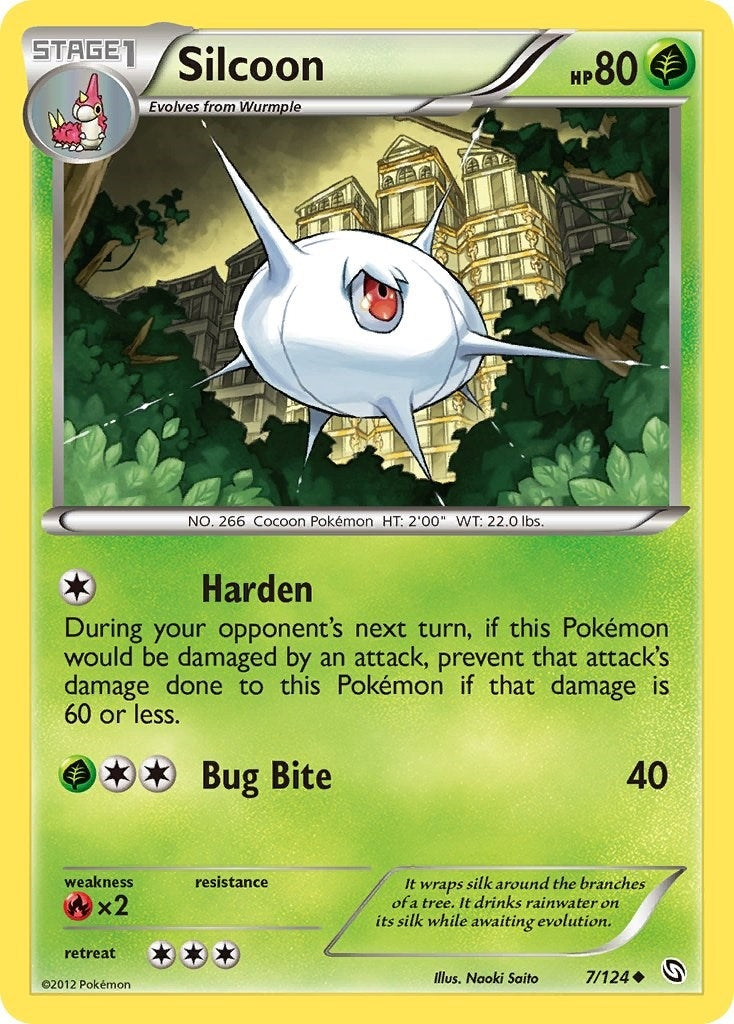 Image for Silcoon (7/124) (DRX) - Pokemon