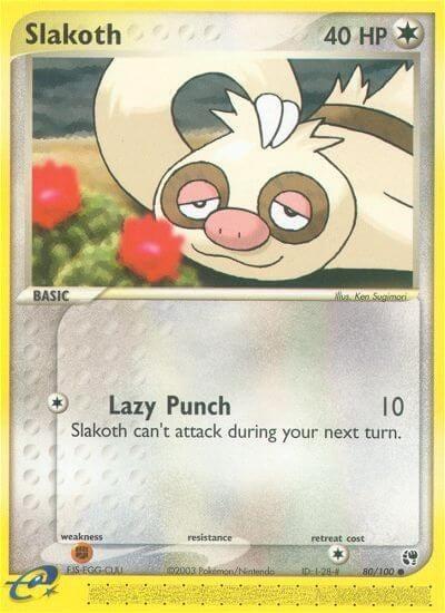 Image for Slakoth (80/100) (SS) - Pokemon