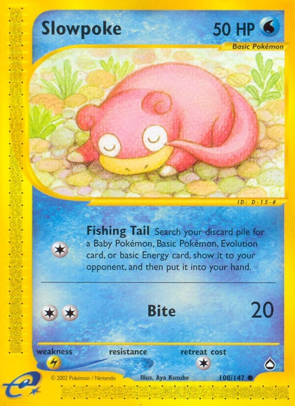 Image for Slowpoke (108/147) (AQ) - Pokemon