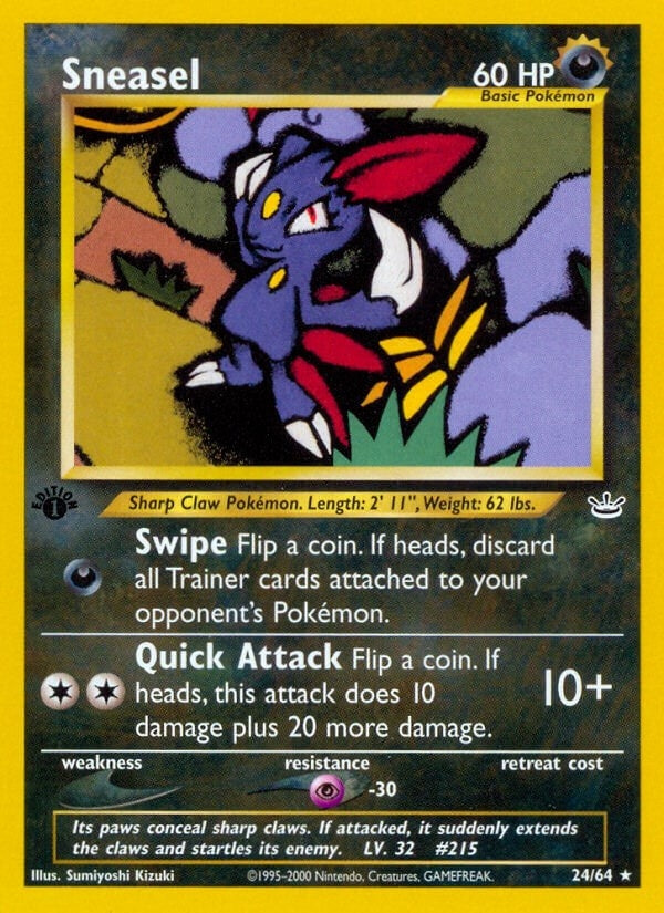 Image for Sneasel (24/64) (N3) - Pokemon