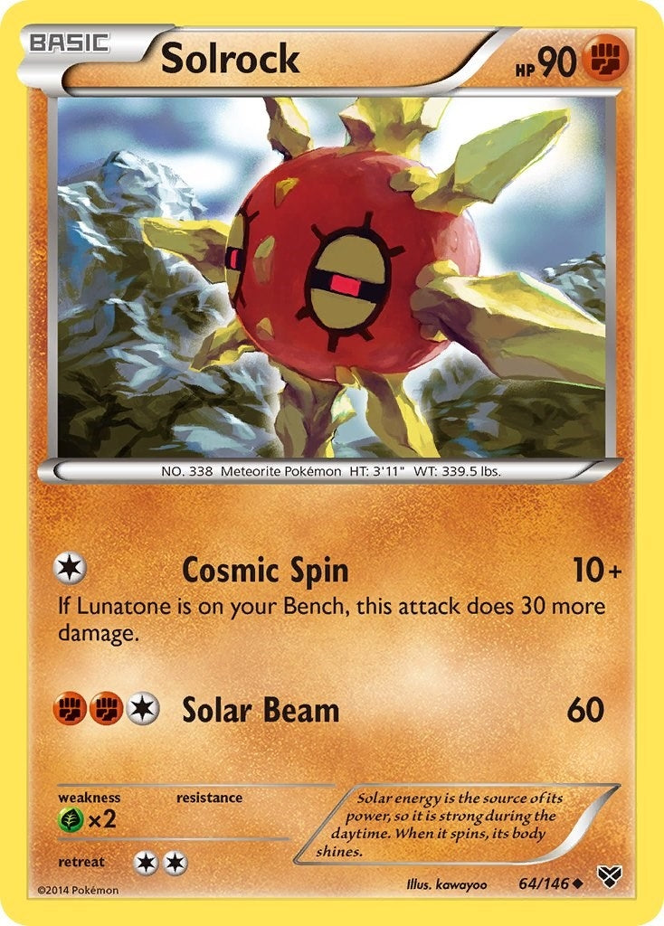 Image for Solrock (64/146) (XY) - Pokemon