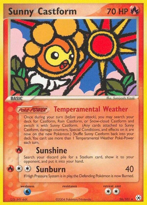 Image for Sunny Castform (26/101) (HL) - Pokemon