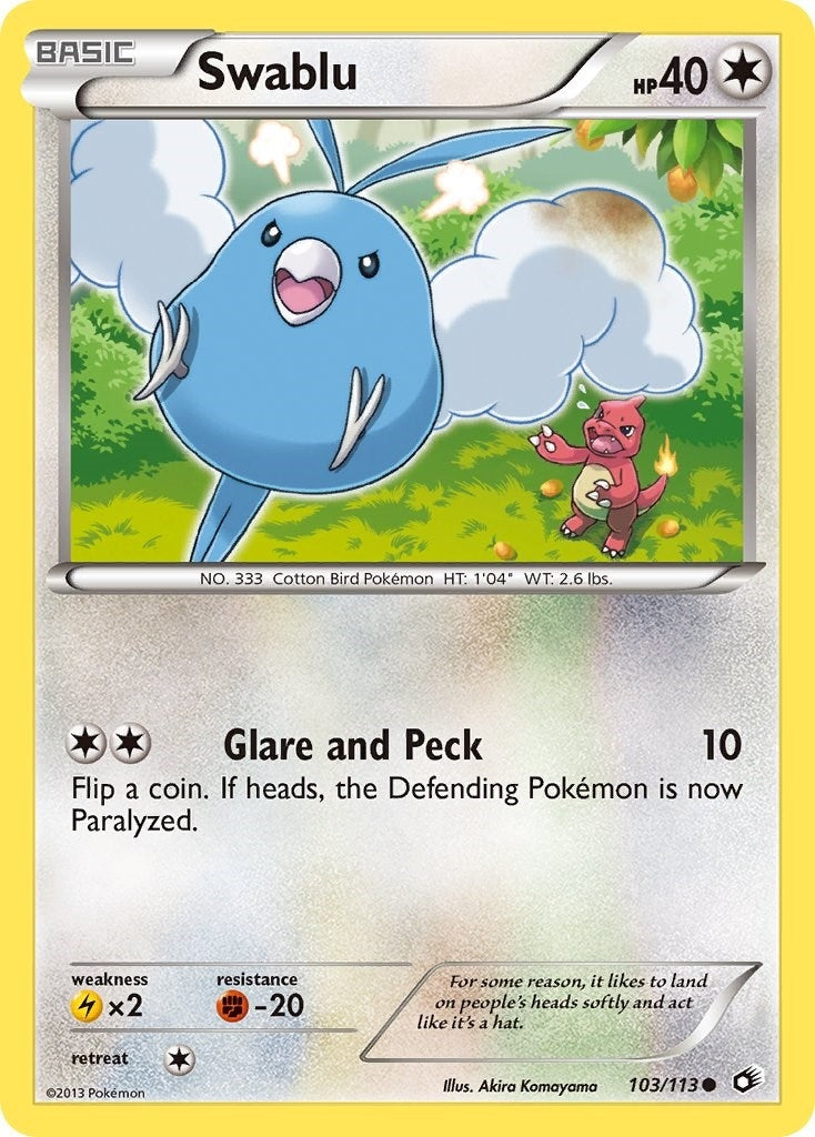 Image for Swablu (103/113) (LTR) - Pokemon