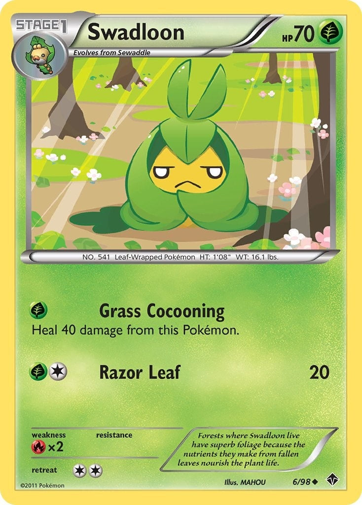 Image for Swadloon (6) (6/98) (EPO) - Pokemon