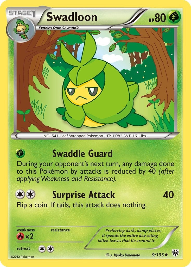 Image for Swadloon (9/135) (PLS) - Pokemon
