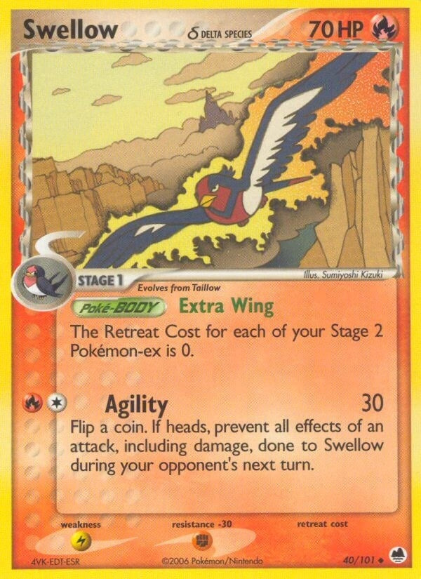 Image for Swellow (Delta Species) (40/101) (DF) - Pokemon
