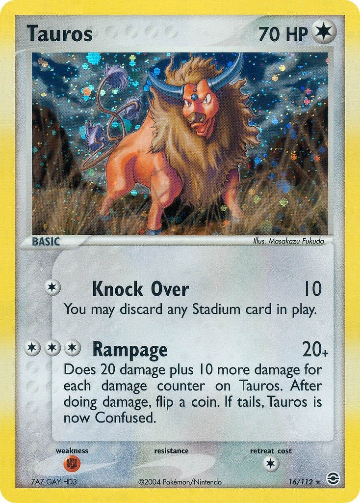 Image for Tauros (16/112) (RG) - Pokemon