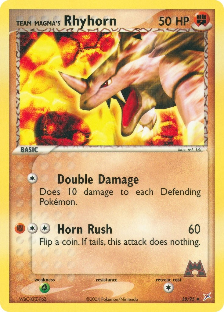 Image for Team Magma's Rhyhorn (38/95) (MA) - Pokemon