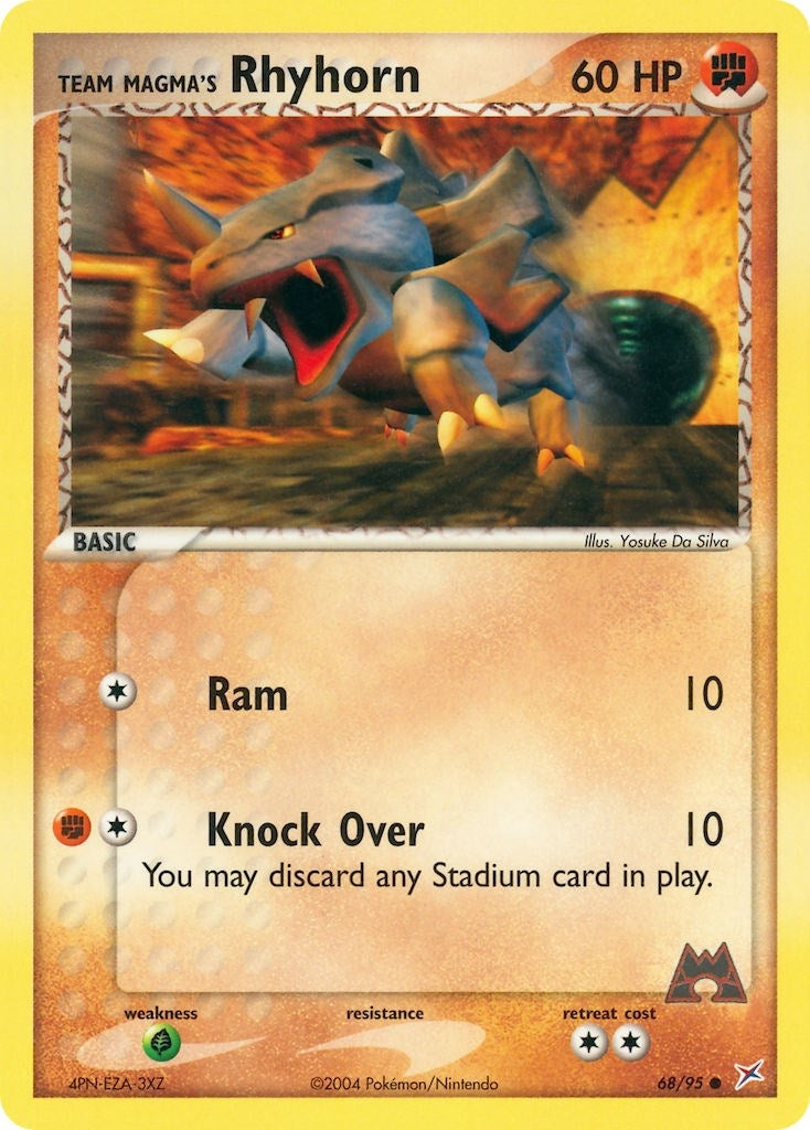Image for Team Magma's Rhyhorn (68/95) (MA) - Pokemon