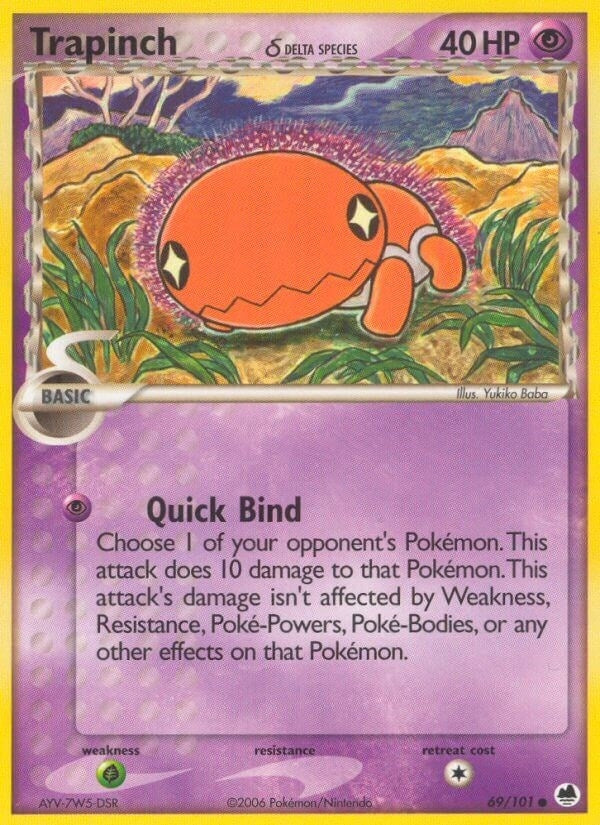 Image for Trapinch - 069/101 (Delta Species) (69/101) (DF) - Pokemon
