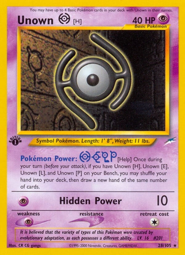 Image for Unown [H] (028/105) (N4) - Pokemon