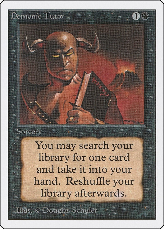 Image for Demonic Tutor (Unlimited Edition) - Magic: The Gathering