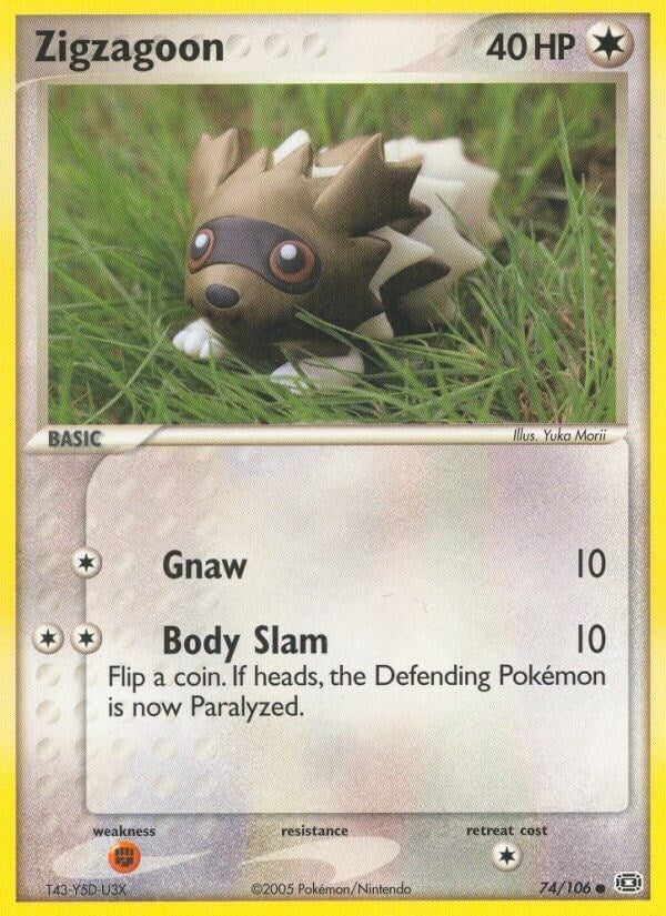 Image for Zigzagoon (74/106) (EM) - Pokemon