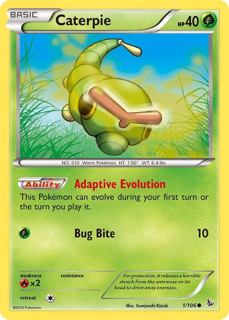 Image for Caterpie (1/106) (FLF) - Pokemon