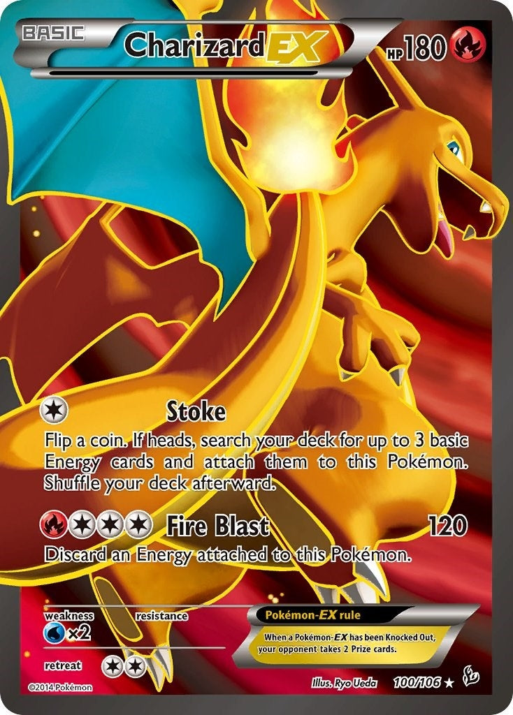 Image for Charizard EX (100 Full Art) (100/106) (FLF) - Pokemon