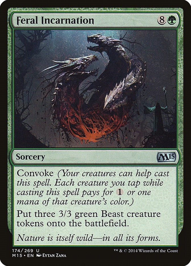 Image for Feral Incarnation (174) (Magic 2015 (M15)) - Magic: The Gathering