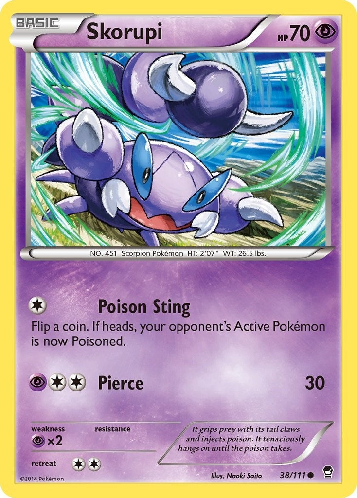 Image for Skorupi (38/111) (FFI) - Pokemon