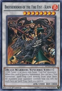 Image for Brotherhood of the Fire Fist - Kirin (MP14-EN094) (MP14) - YuGiOh