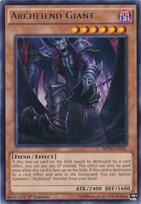 Image for Archfiend Giant (MP14-EN181) (MP14) - YuGiOh